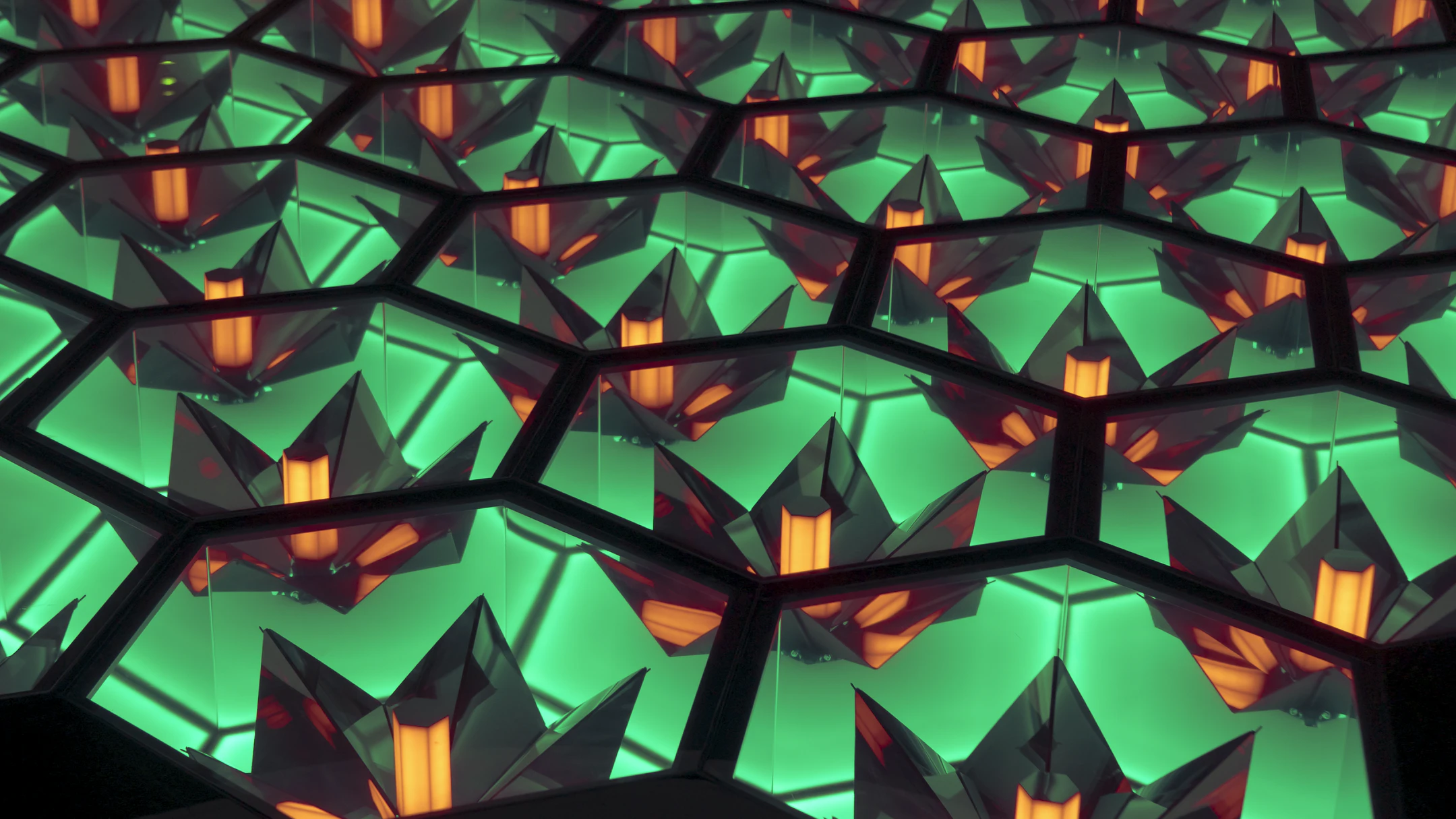 Nymphéas – kinetic light installation by VOLNA by VOLNA...