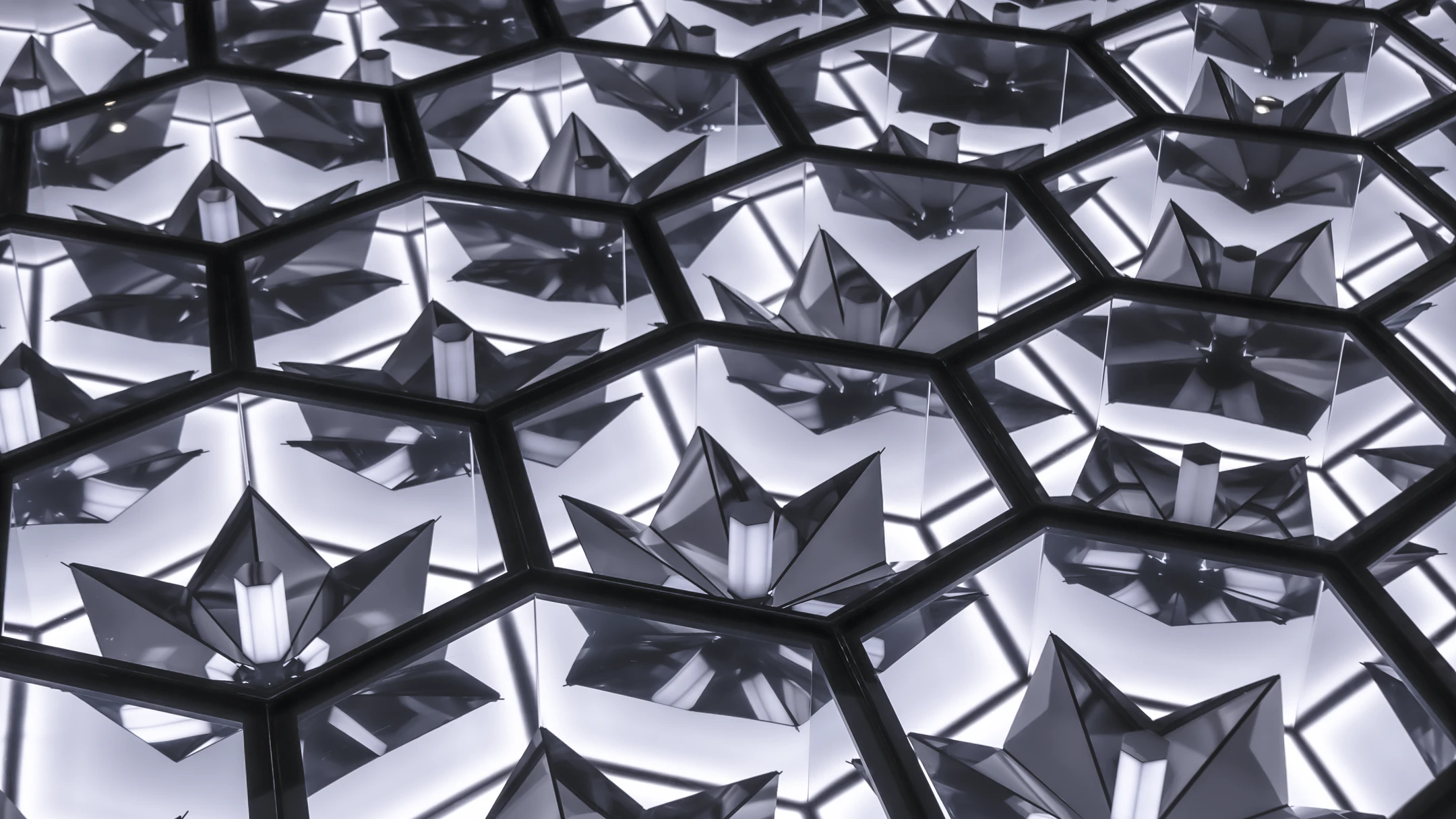 Nymphéas – kinetic light installation by VOLNA by VOLNA...