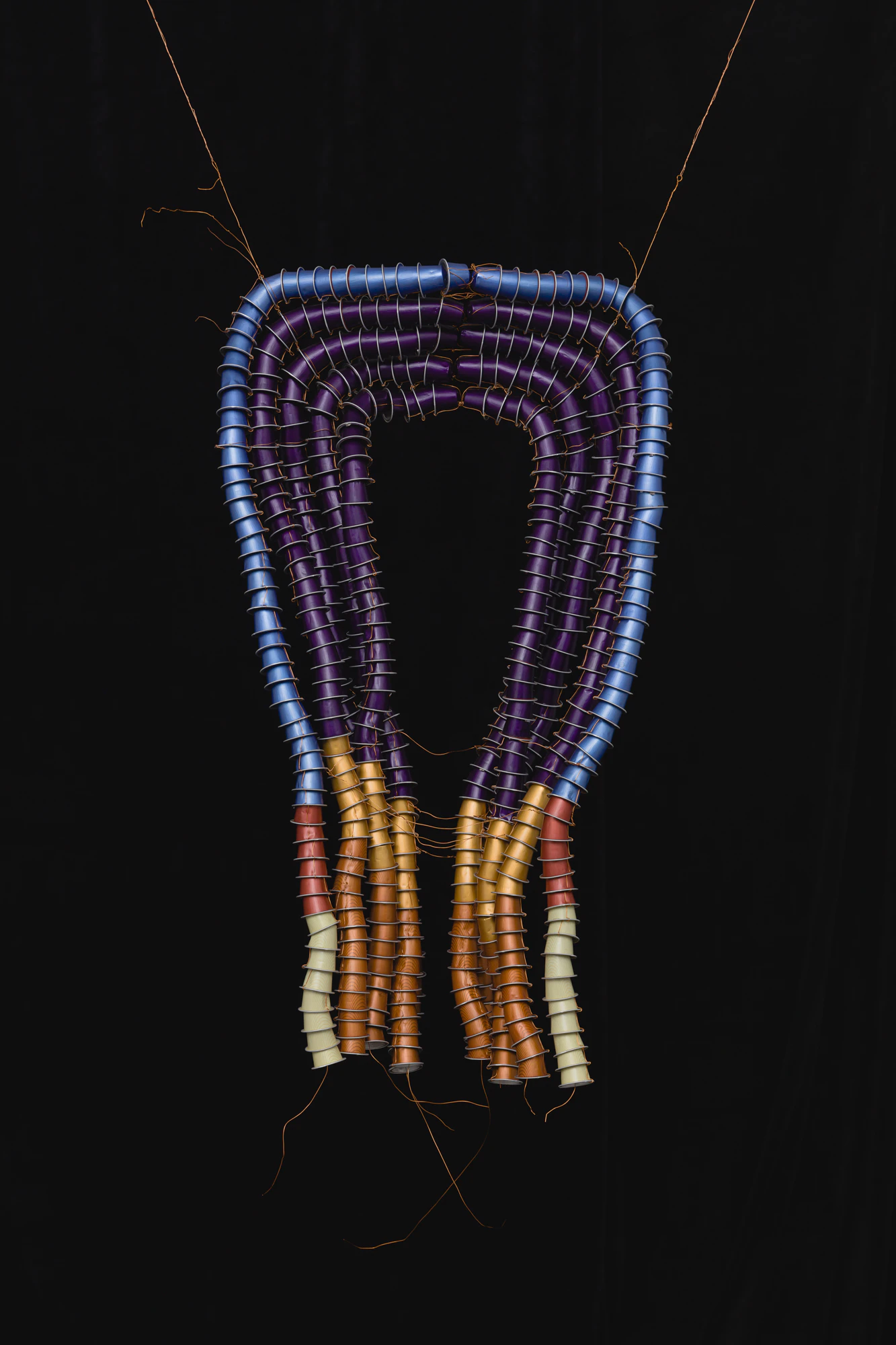 Sharp garments for desperate shamans: wearable cocar by Sandra Lapage...