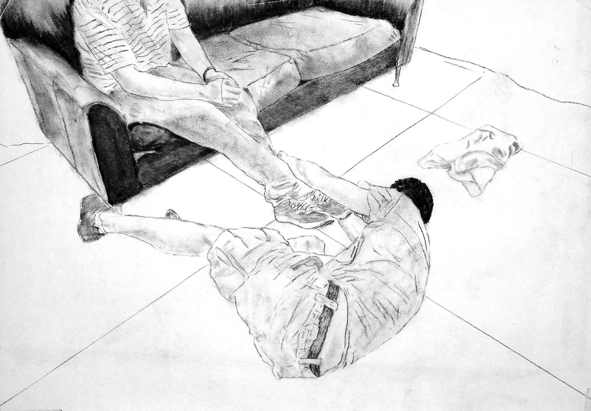 Life During Wartime - Charcoal by Romeo Alaeff...