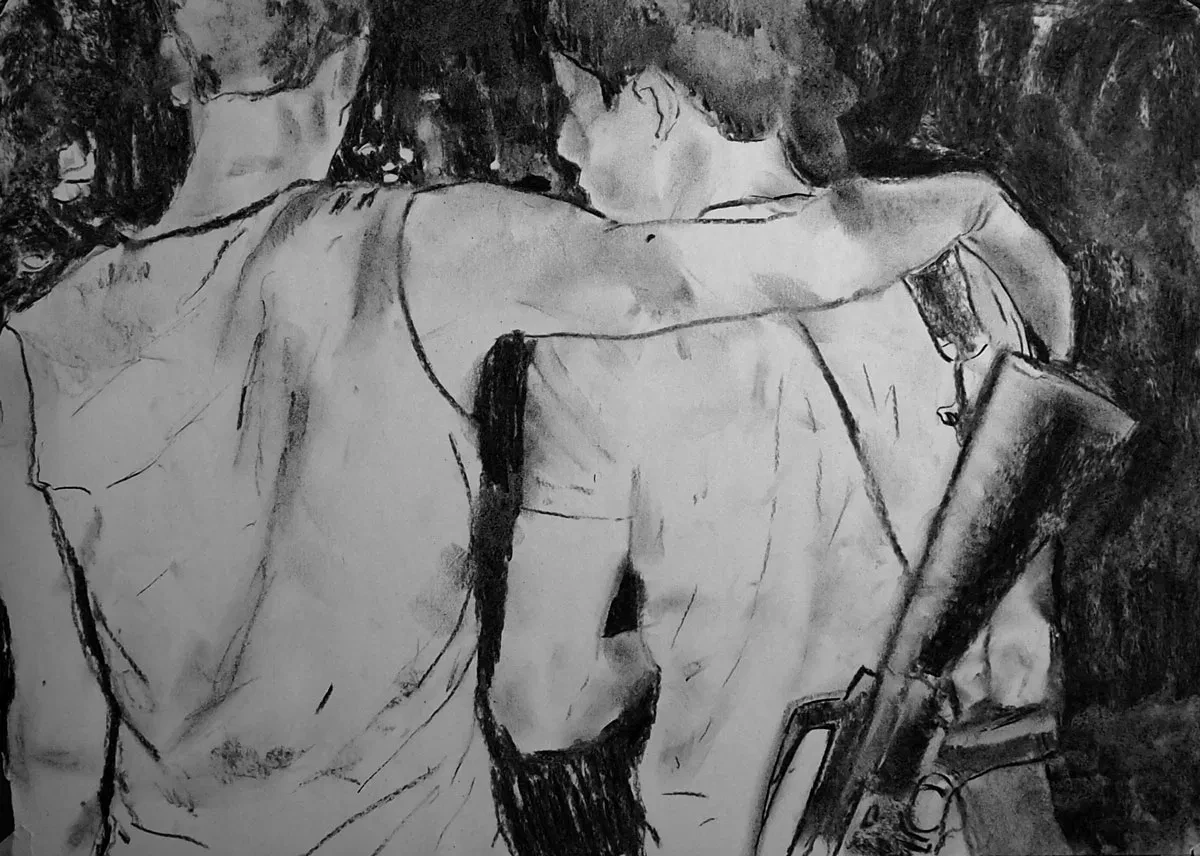 Life During Wartime - Charcoal by Romeo Alaeff...