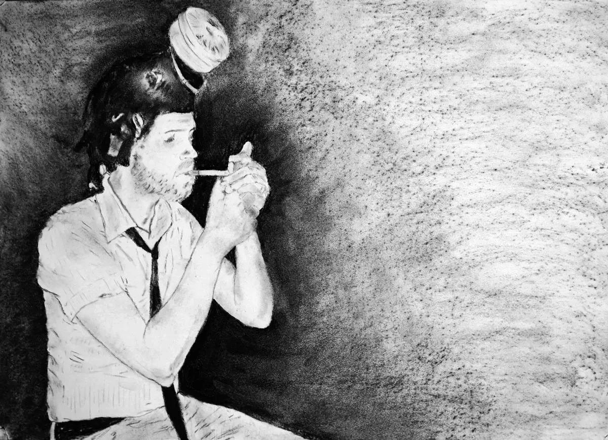 Life During Wartime - Charcoal by Romeo Alaeff...