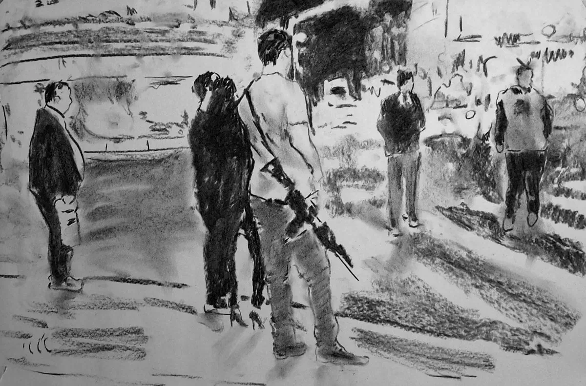 Life During Wartime - Charcoal by Romeo Alaeff...