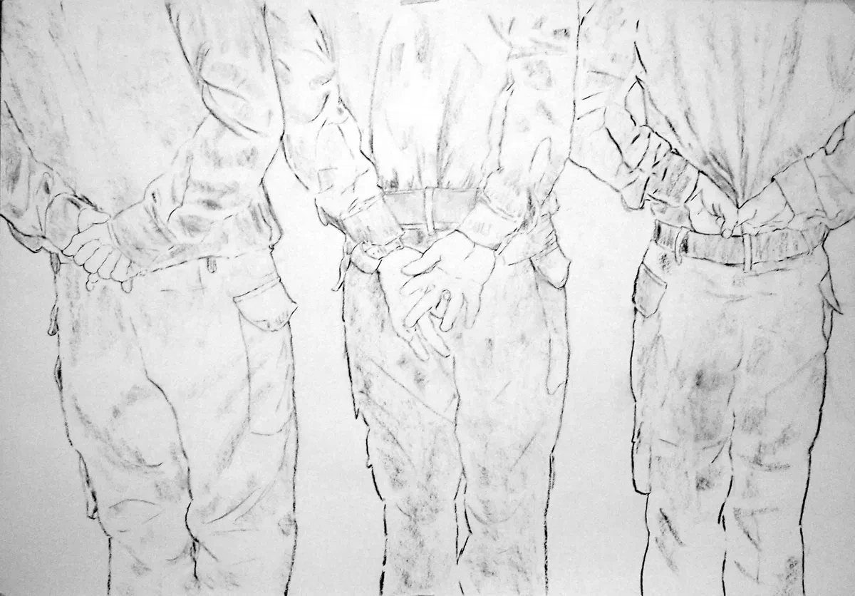 Life During Wartime - Charcoal by Romeo Alaeff...
