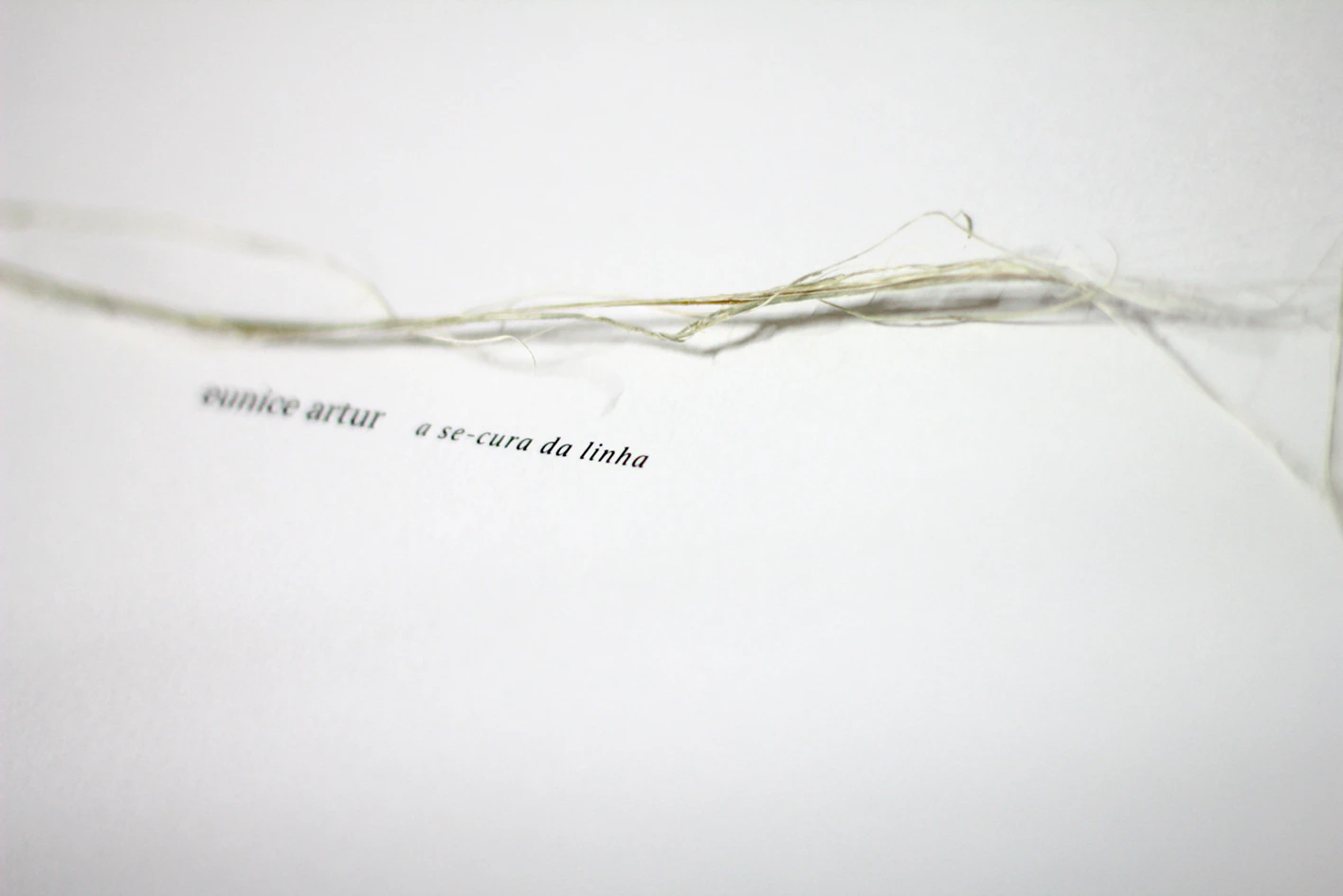 A se-cura da linha by Eunice Artur...