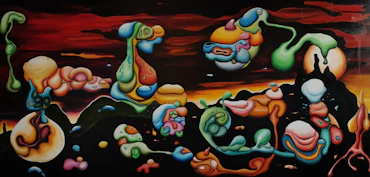 Mountain Party(Oil on Canvas, 200cmX100cmX4cm)