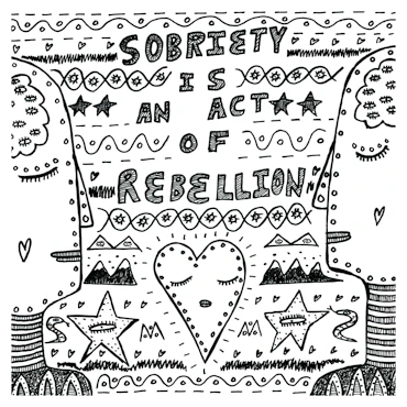 Sobriety is an act of rebellion