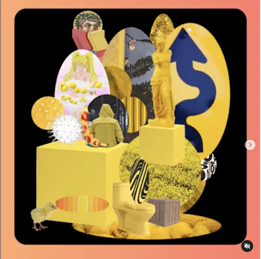 Yellow Pedestal