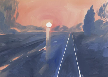 Father`s view, 30 × 40 cm, oil on paper, 2021