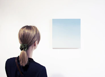 SKY/HEAVEN, 40 × 40 cm, oil on canvas, 2020
