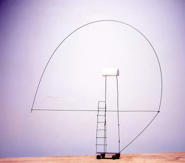 Unità mobile ca 95 x 83 cm metallo legno (private collection)