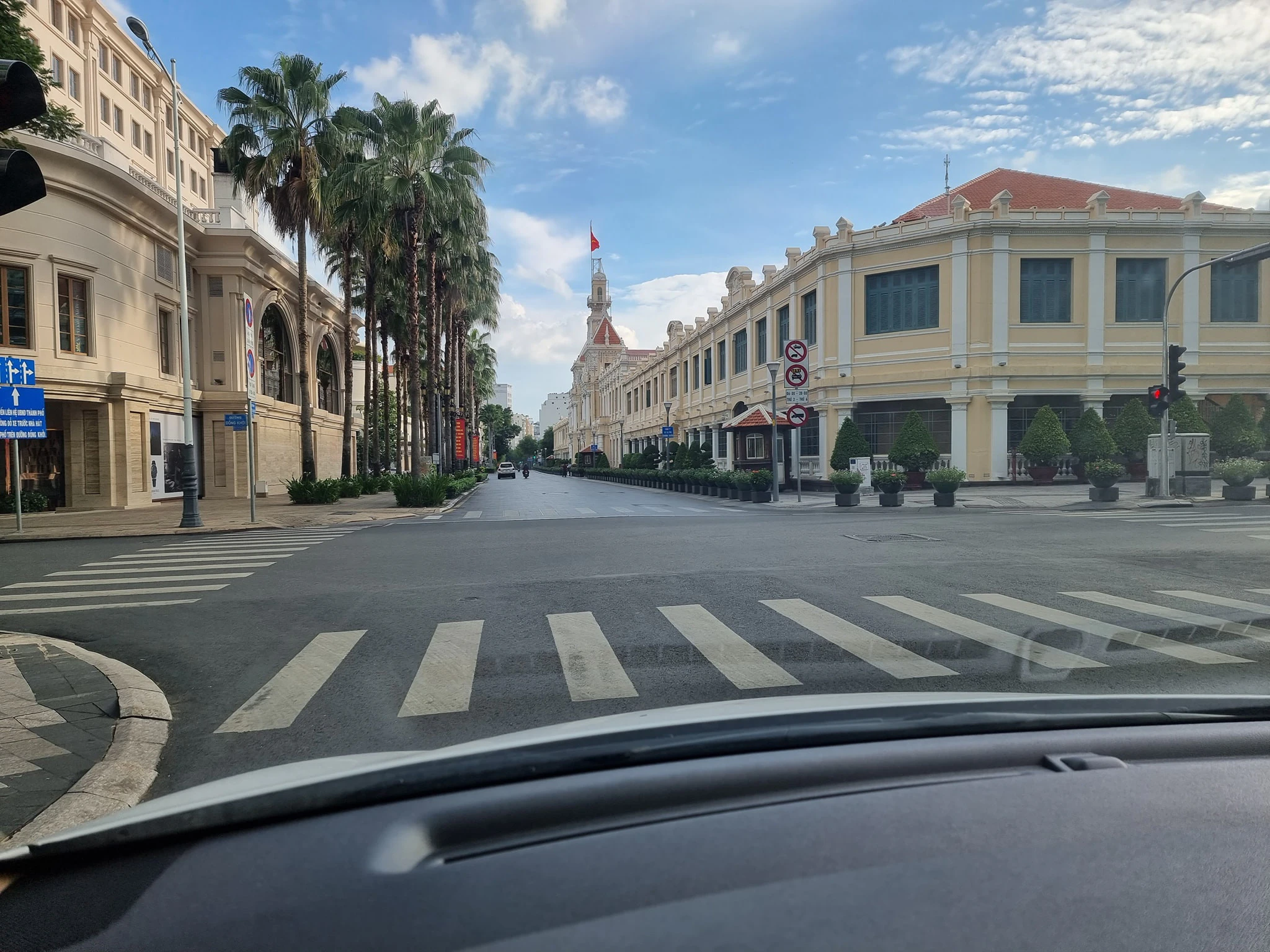 Scenery of the street intersection