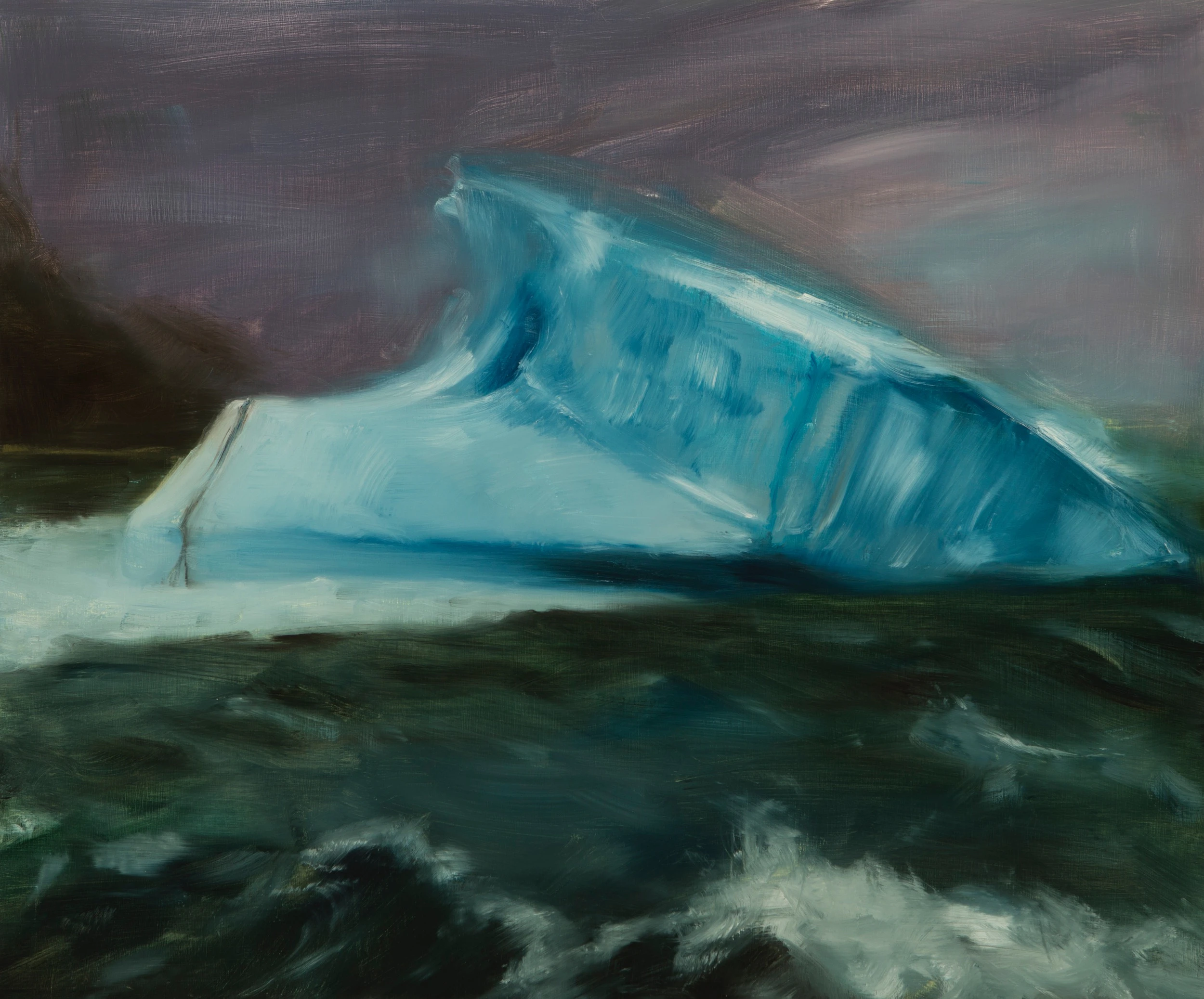 Iceberg in Stormy Sea