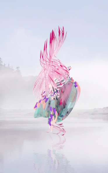 Fiolent Crystal Baby. From the Virtual Garden series