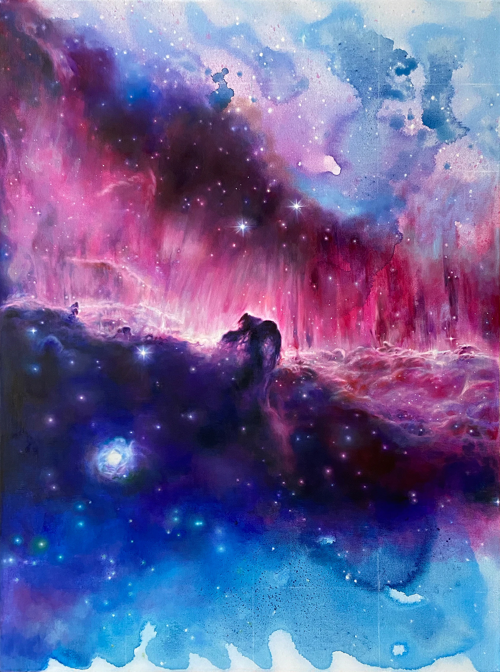 Horsehead Nebula, 2021, 80 x 60 cm, Oil on canvas