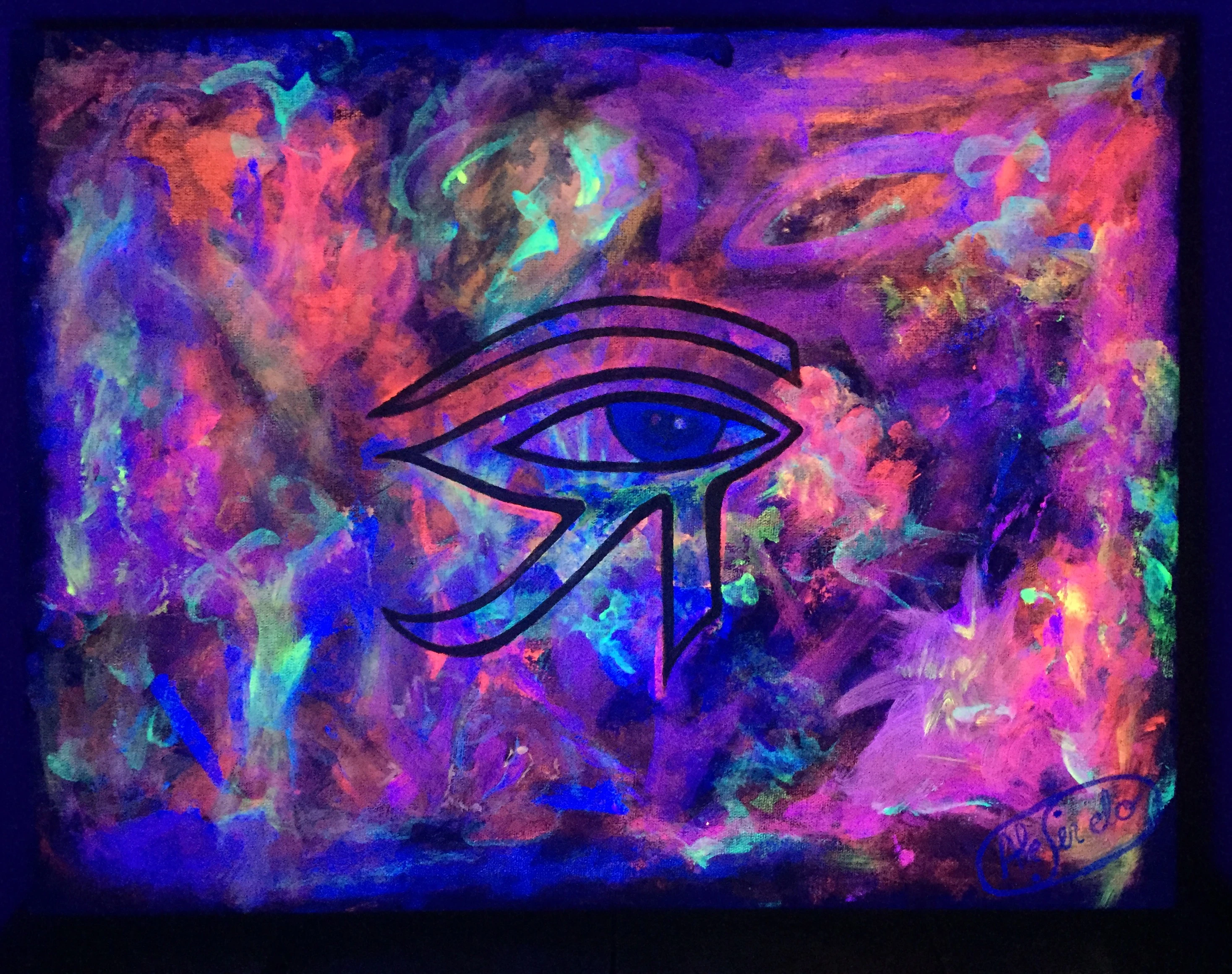 Eye of Horus com Luz Ultravioleta UV-A