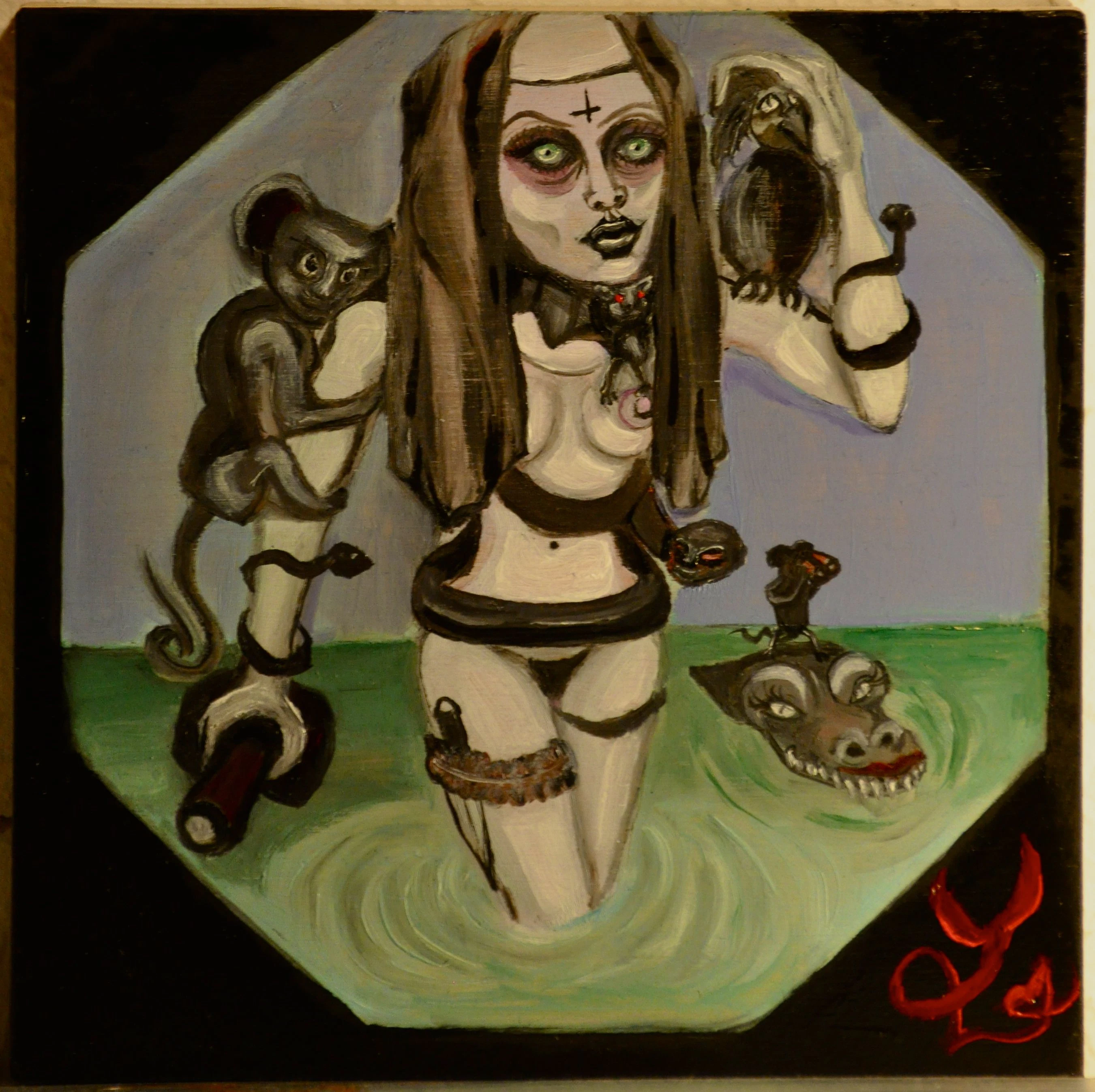 "Xtreme Adventures"  Oil on wood 2013 