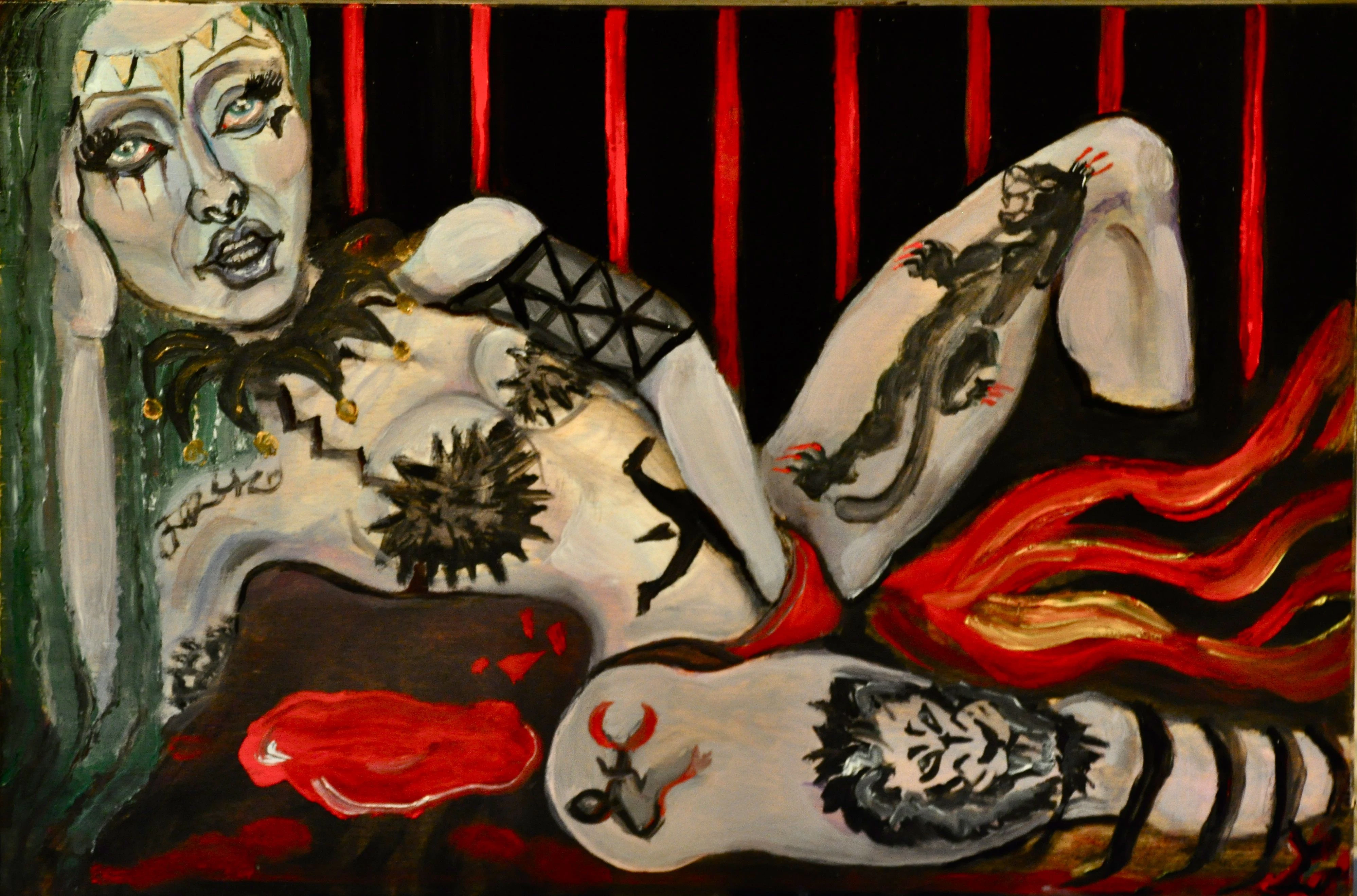 "Deadly Eros"  Oil on wood.2013