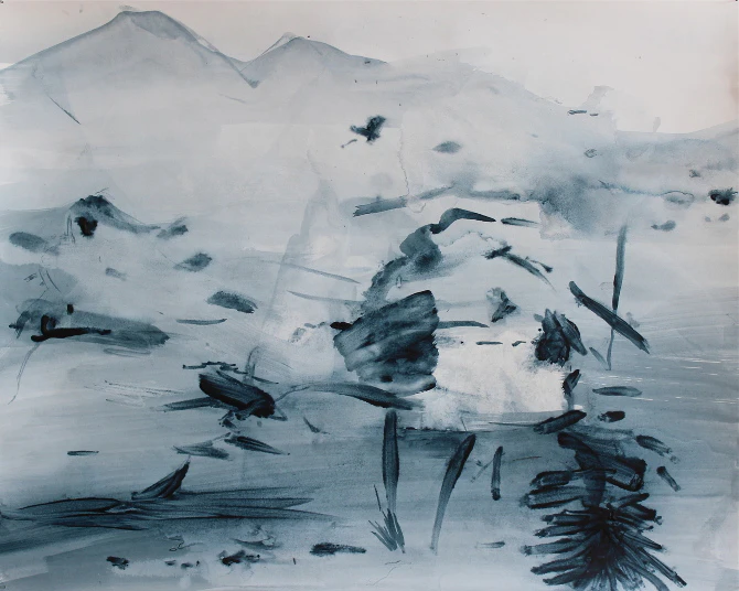 Breathe, ink on paper, 50x30cm,2013