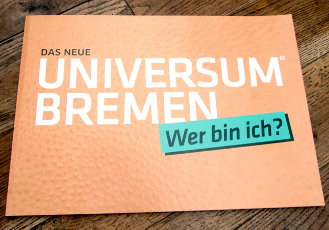 flip over-booklet for Universum Bremen