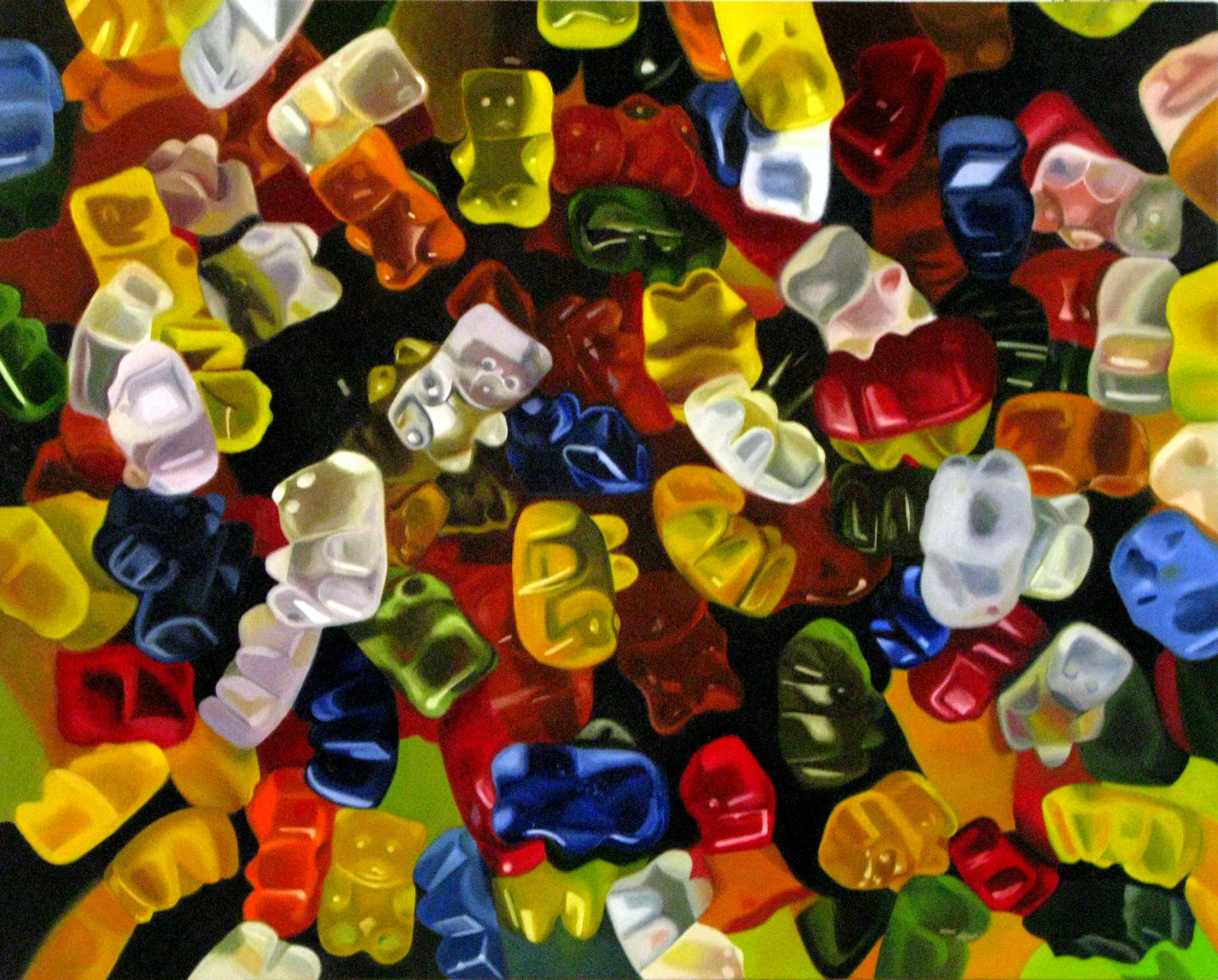 Still life with gummy bears