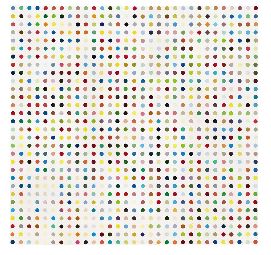 DAMIEN HIRST HITS THE SPOT