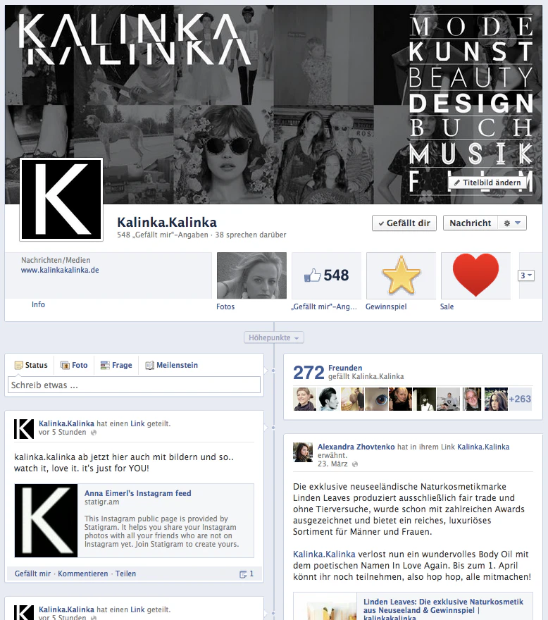 Kalinka.Facebook