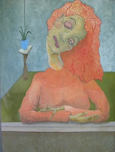 Girl with BLue Vase