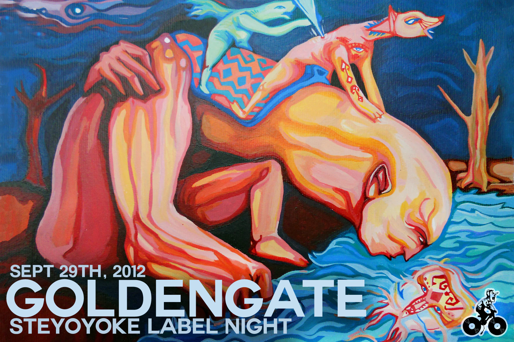 Goldengate- Steyoyoke Label Night Poster Design