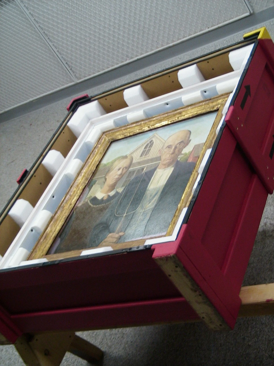climate-controlled museum crate