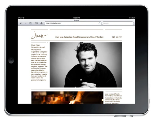Chef Juan Masel's Website