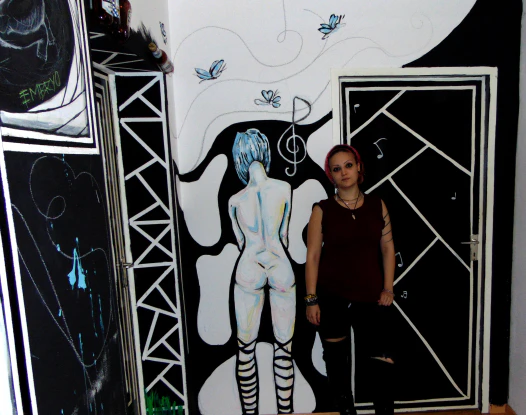 Wall painting in a privat house (Berlin) by Nebel Eich...