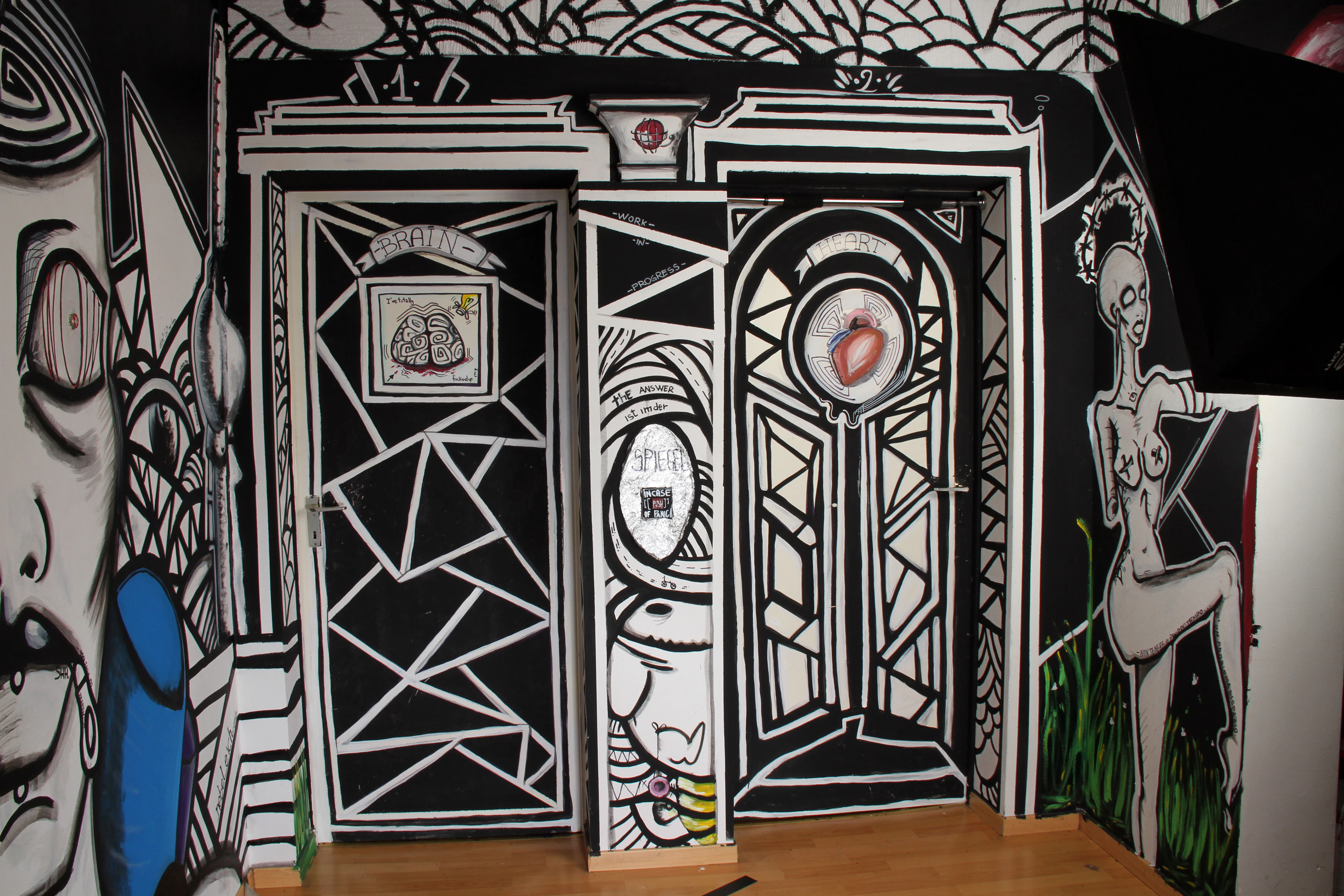 Wall painting in a privat house (Berlin) by Nebel Eich...