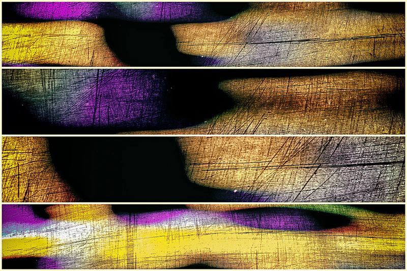 From the Layers Series-  III The Tetraptych
