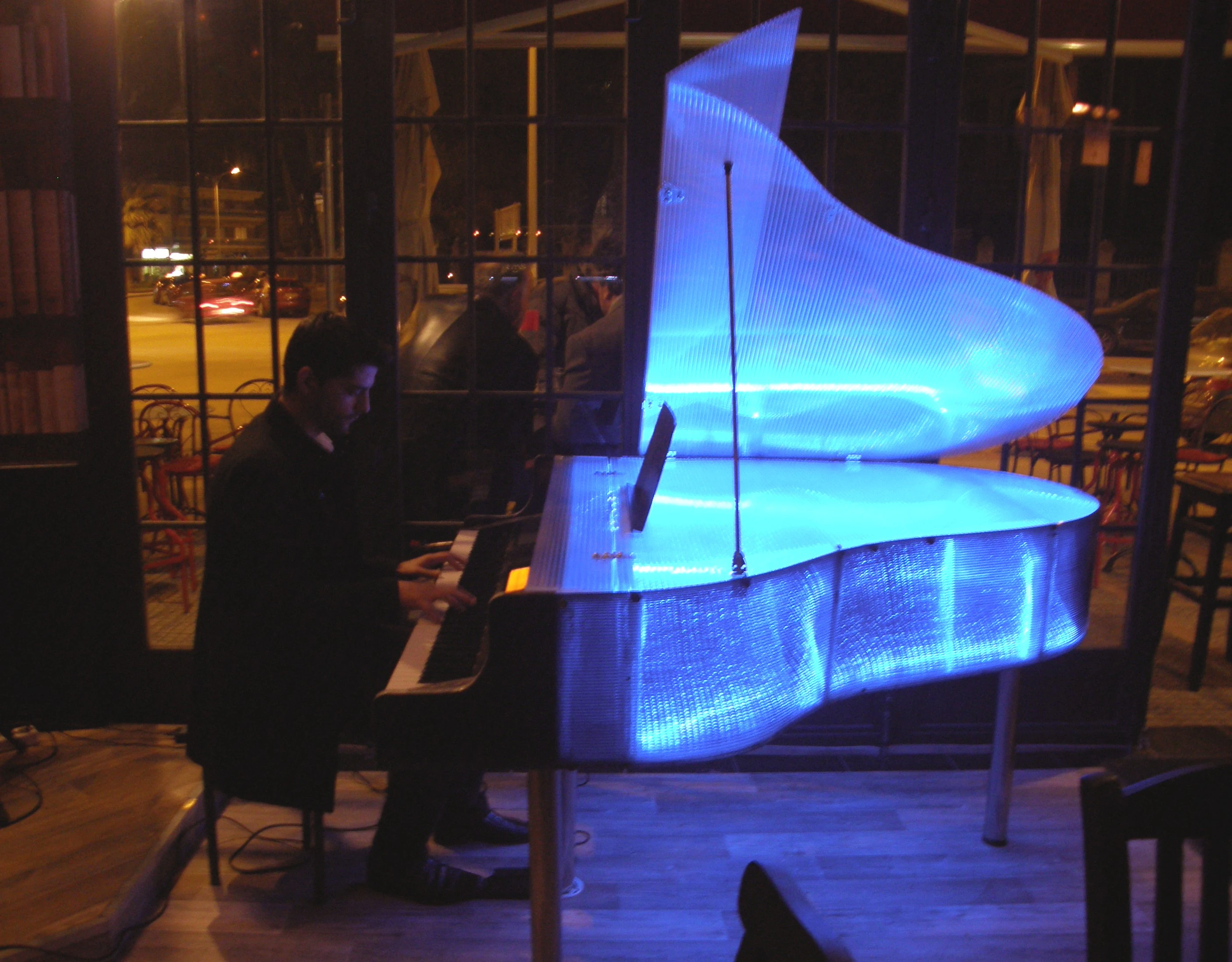 Self-Luminous stage grand piano