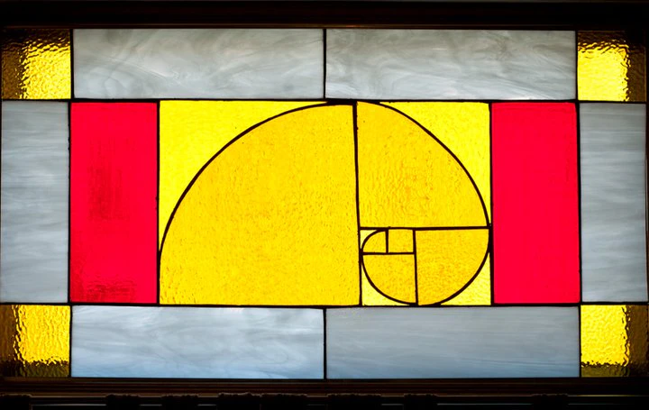 Golden Ratio Stained Glass Window