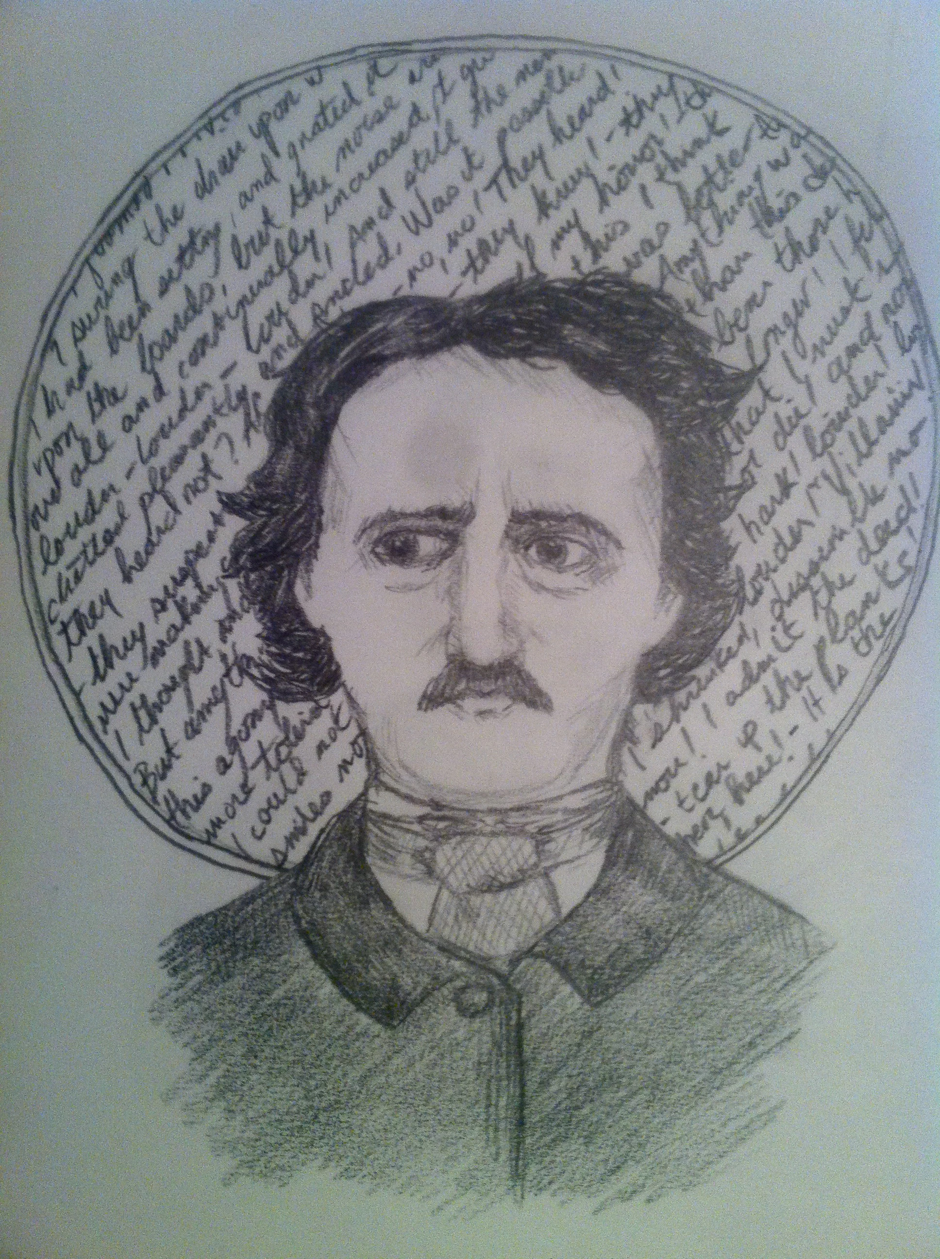 Edgar Allen Poe Pencil Sketch