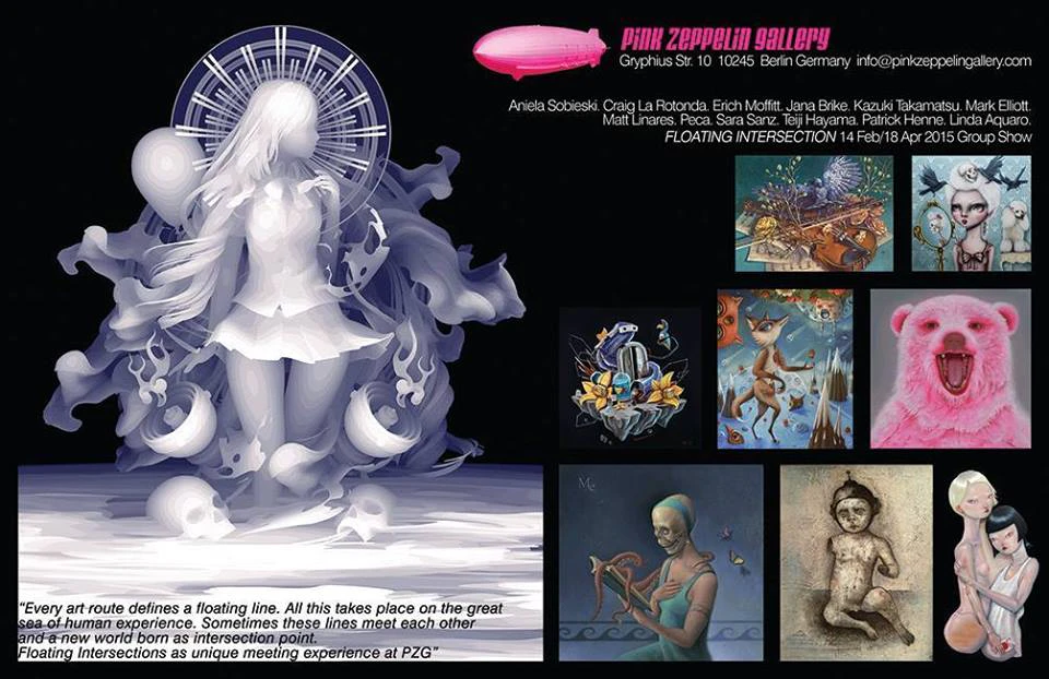  "Floating Intersections" group show at Pink Zeppelin Gallery by Pink Zeppelin Gallery...