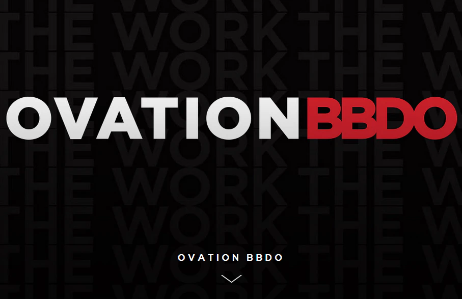 "Ovation BBDO' UI/UX design by Cloudly Labs...