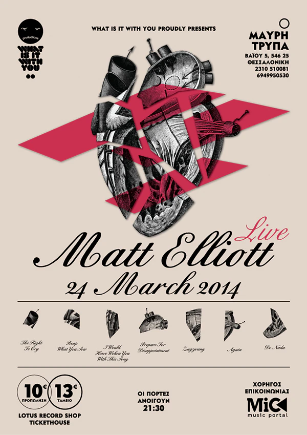 Matt Elliott - Live by Akis Spyridakis...