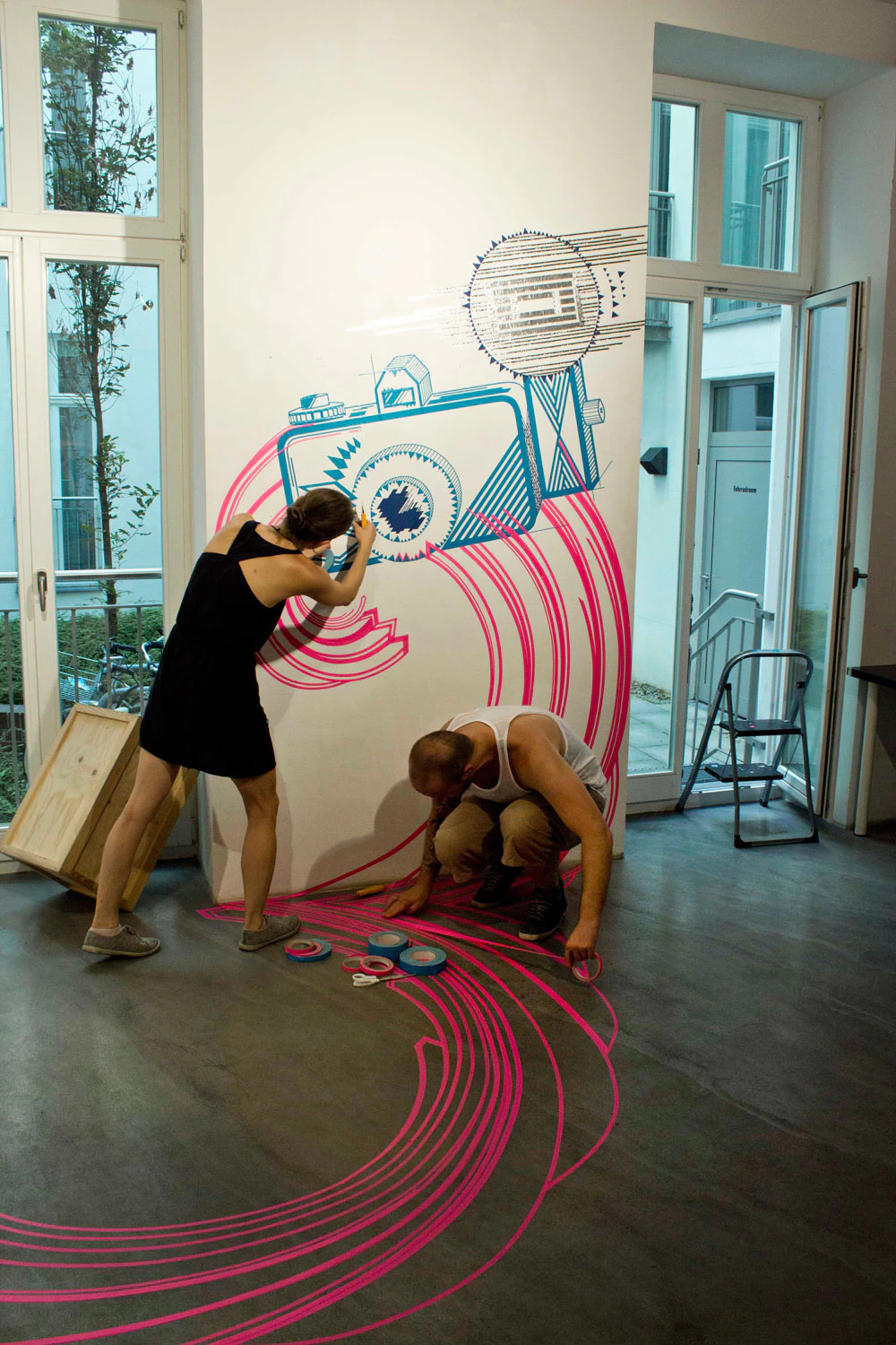 TAPE ART STORE DESIGN - LOMOGRAPHY by TAPE OVER...