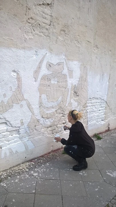 Murales for "Coffi italian art and film festival 2015" by Nebel Eich...