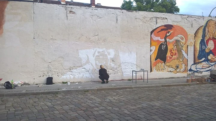 Murales for "Coffi italian art and film festival 2015" by Nebel Eich...