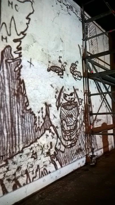 Murales for "Coffi italian art and film festival 2015" by Nebel Eich...