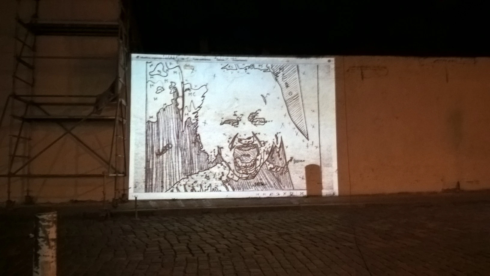Murales for "Coffi italian art and film festival 2015" by Nebel Eich...