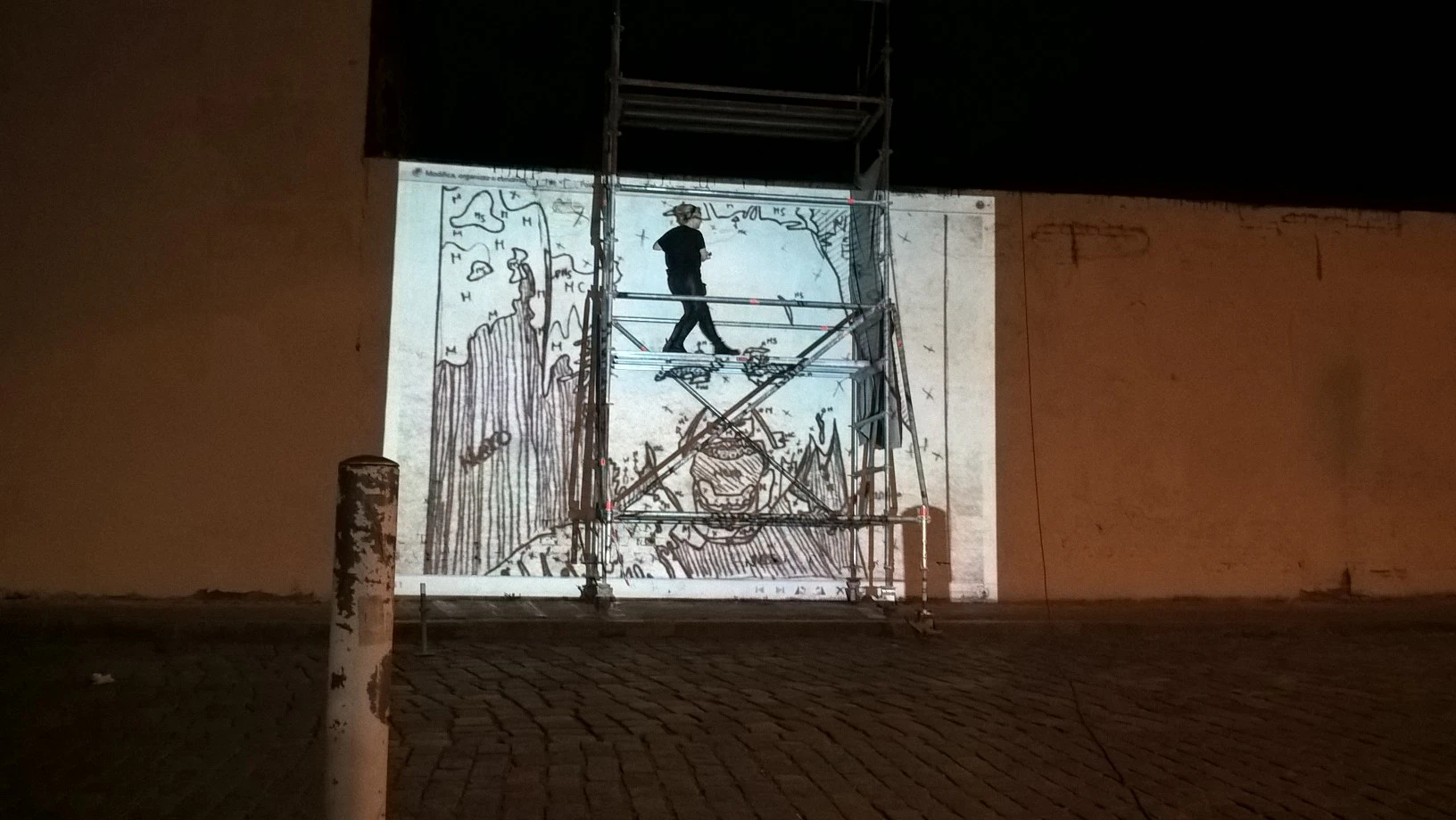 Murales for "Coffi italian art and film festival 2015" by Nebel Eich...